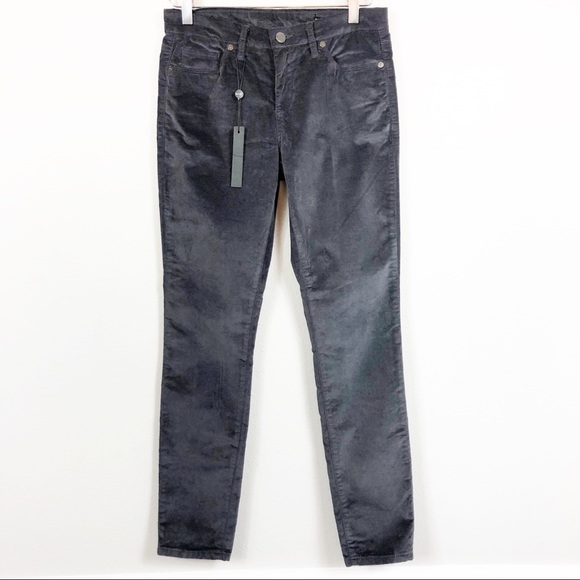 Blank NYC | ‘Skinny Classique’ Grey Velvet Pants - Picture 2 of 7